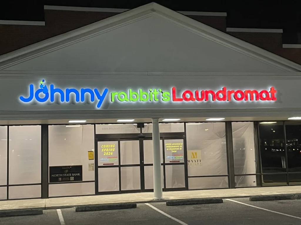 Johnny Rabbits lighted letter