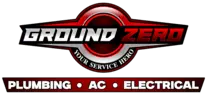 Ground Zero Plumbing & A/C Logo - Your Service Hero - Plumbing, AC, and Electrical