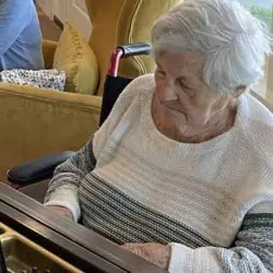 Bunny at piano