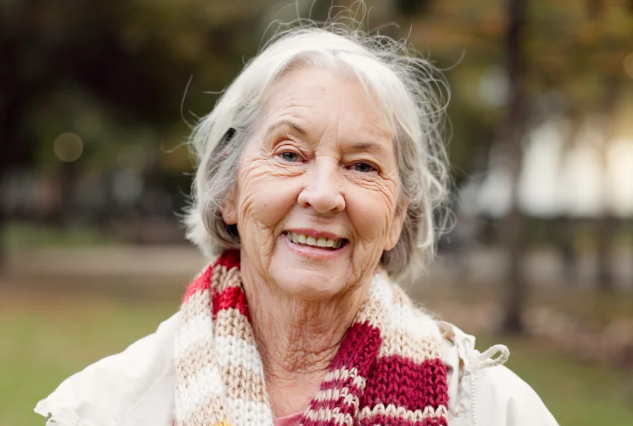 happy elderly testimonial image