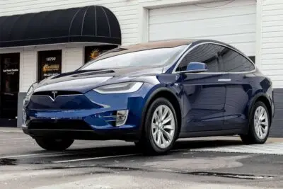 Tesla Model X (Blue) Window Tinting