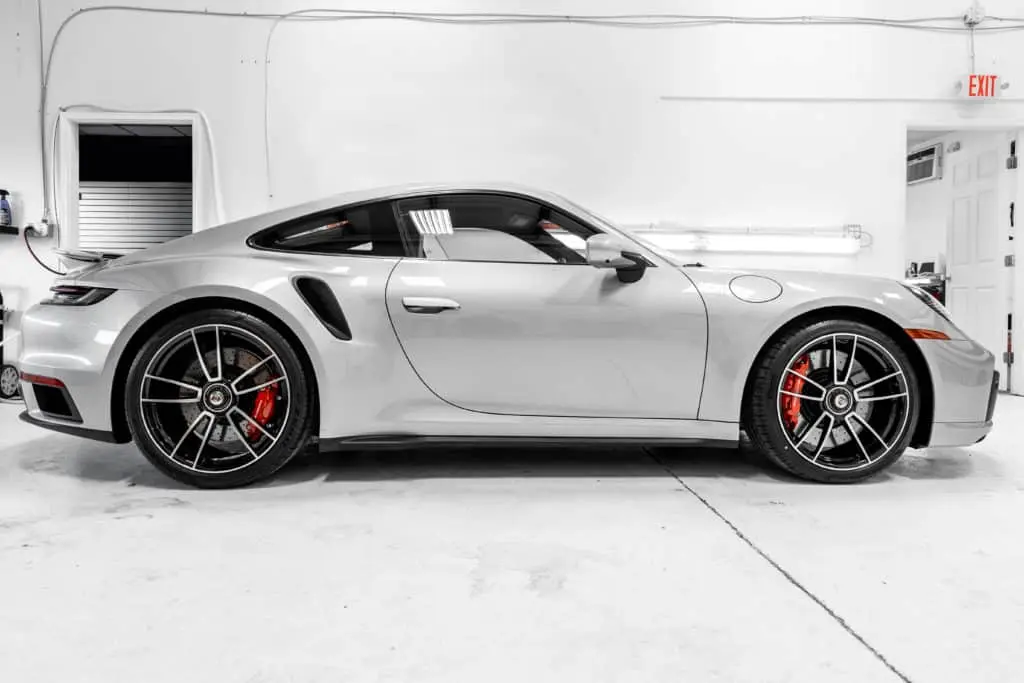Porsche 911 Turbo sitting in Paint Protection Garage