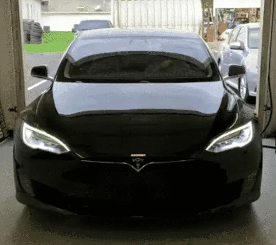 Tesla Model 3 with finished window tint