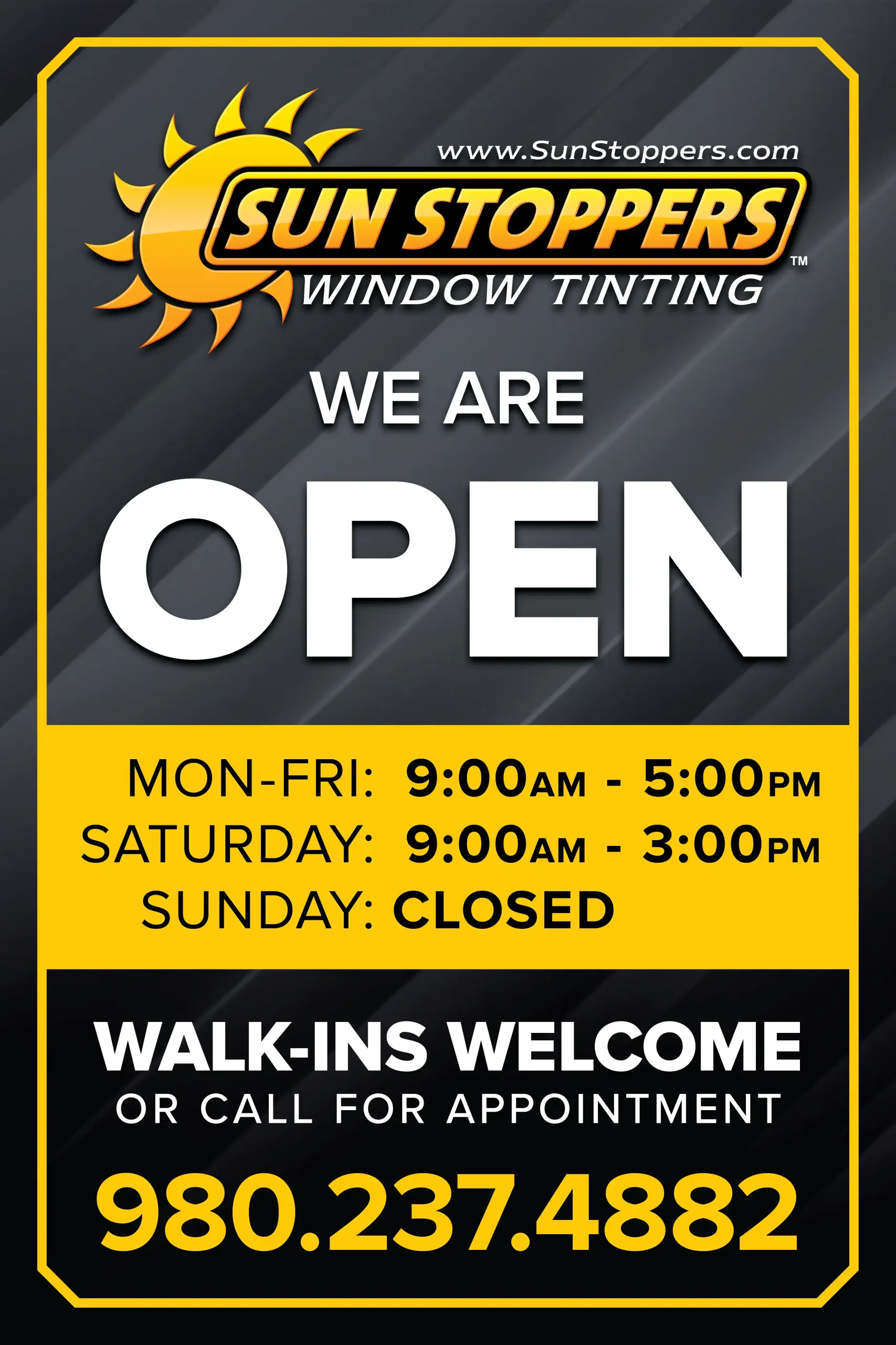 Walk-ins when the schedule allows