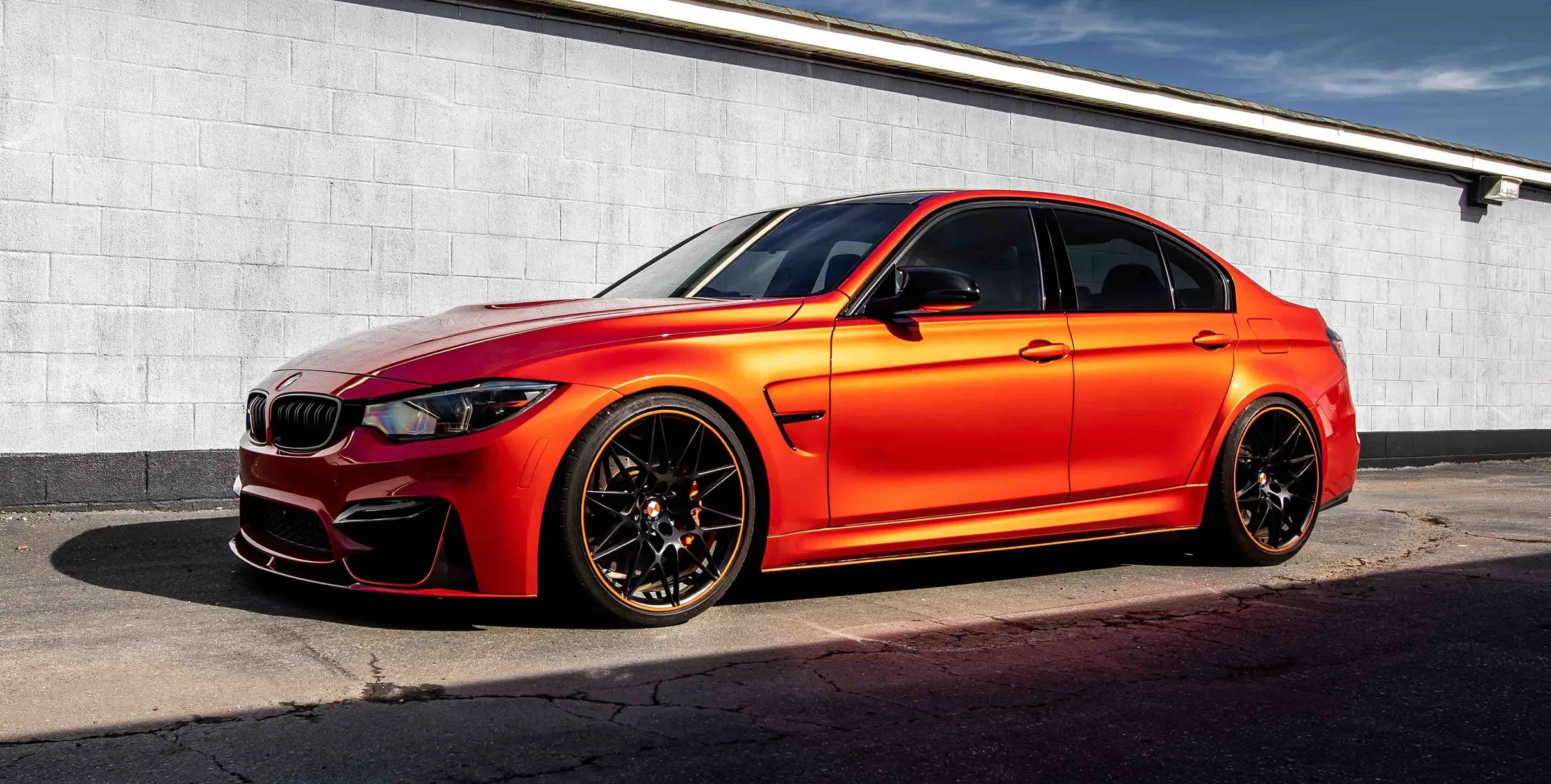 BMW with professional window tint and paint protection