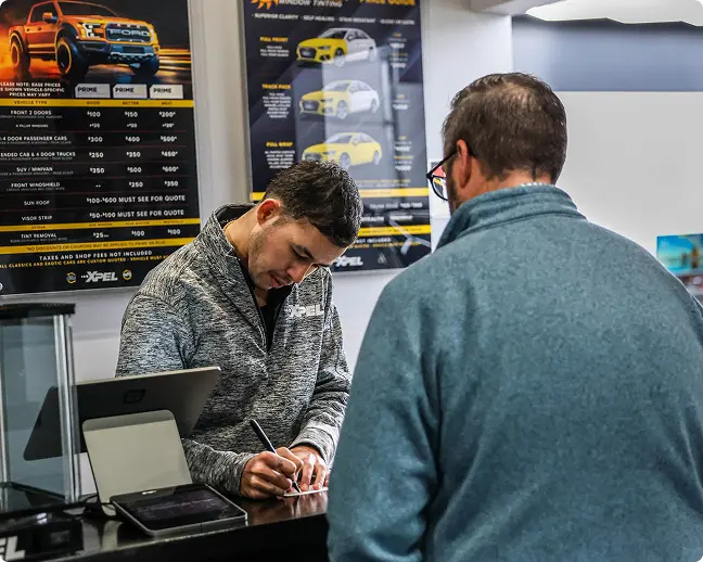 Customer service training for automotive tint professionals
