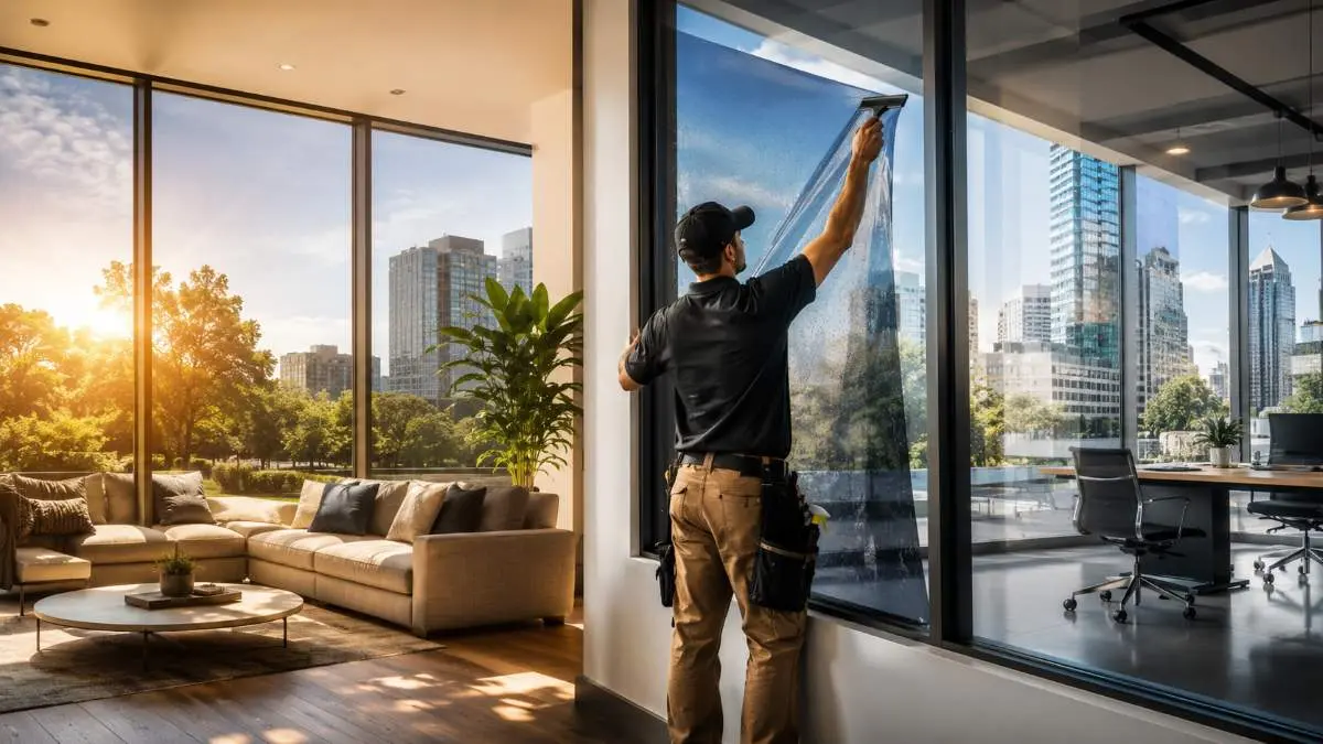 Residential and commercial window film franchise opportunity with professional window film installation