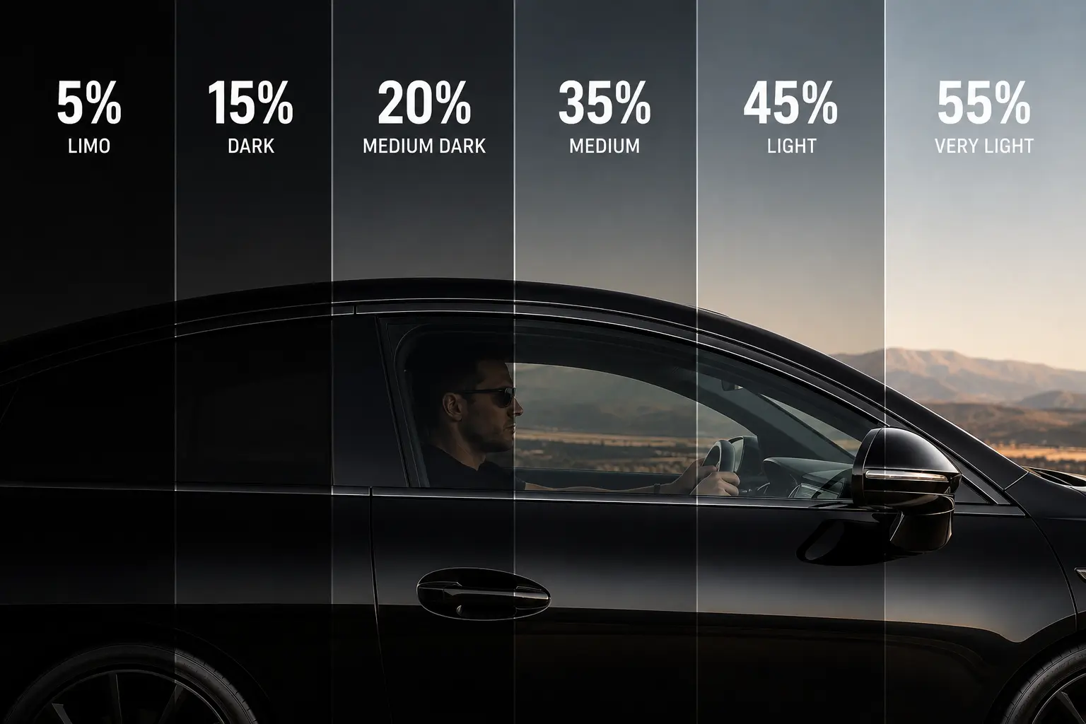 Window tint shades