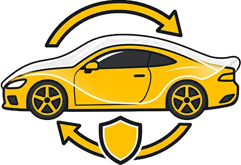 Complete vehicle color transformation icon