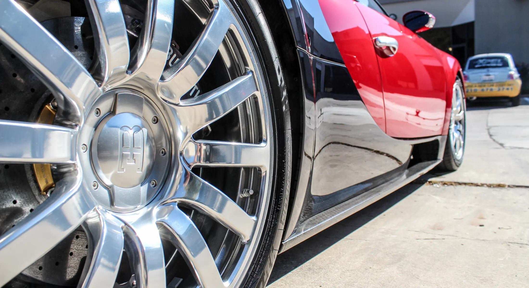 Bugatti Veyron featured in the paint protection film yellowing guide