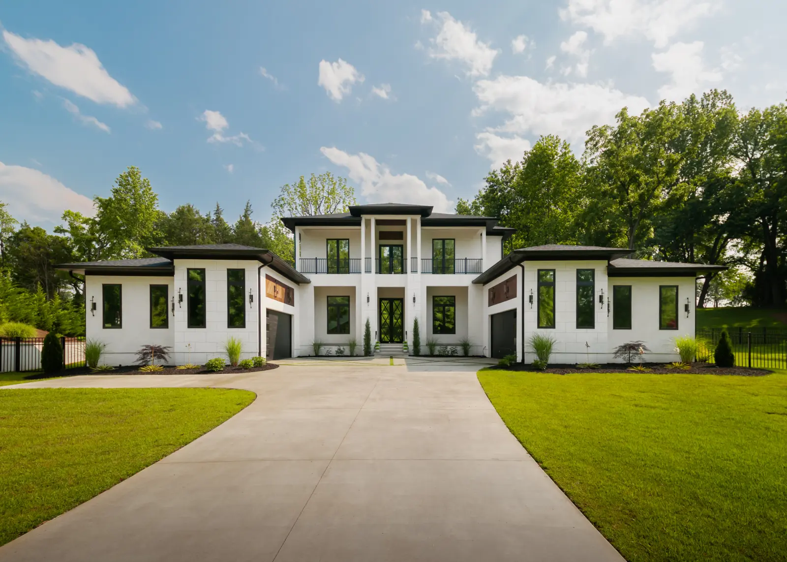 Residential window film on a contemporary home