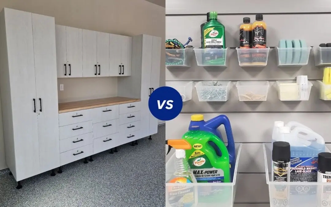 Garage Cabinets vs Slatwall: What Each Stores Best