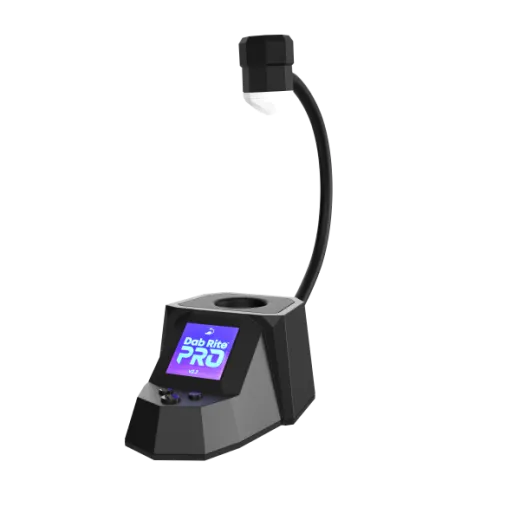 A 3d rendering showing the Dab Rite Pro - Angled View