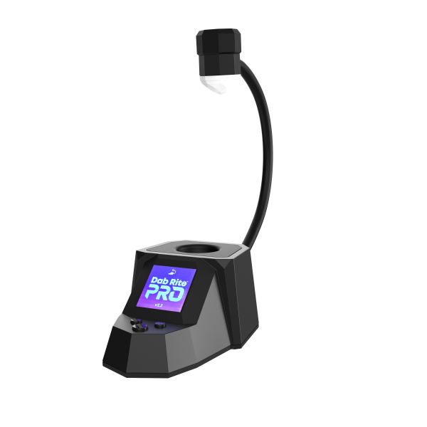 A 3d rendering showing the Dab Rite Pro - Angled View
