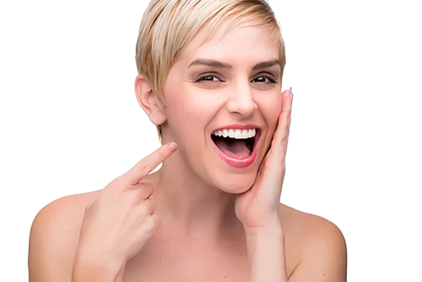 woman smiling