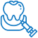 Cosmetic Dentistry Icon of a tooth and a dental tool - Cosmetic Dentistry
