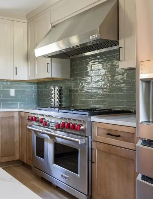 Wolf Range Hood and Range Kitchen Remodel Madison WI Sims