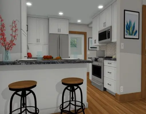 Madison Isthmus Kitchen Remodel - Rendering 2