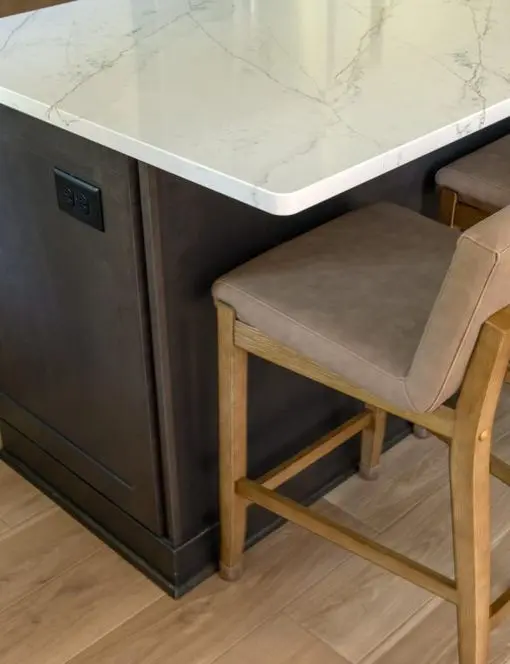 Accent Kitchen Island Showplace Maple Peppercorn Cabinets Madison WI Sims