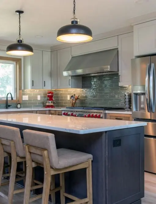 Three Tone Kitchen Remodel Madison WI Sims