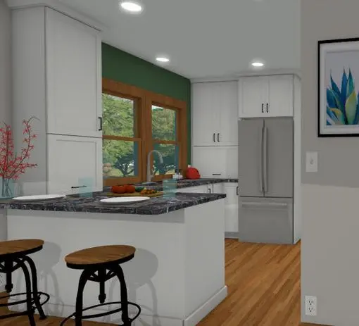 Madison Isthmus Kitchen Remodel - Rendering 1