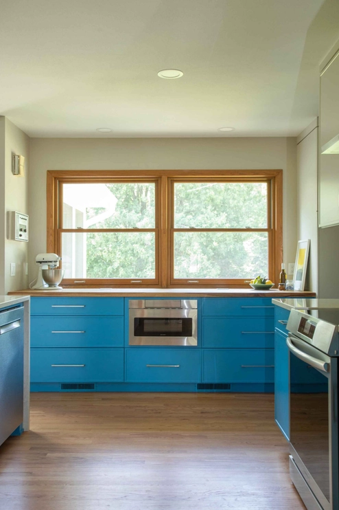 Kitchen Remodel Madison WI Major Blue Cabinets