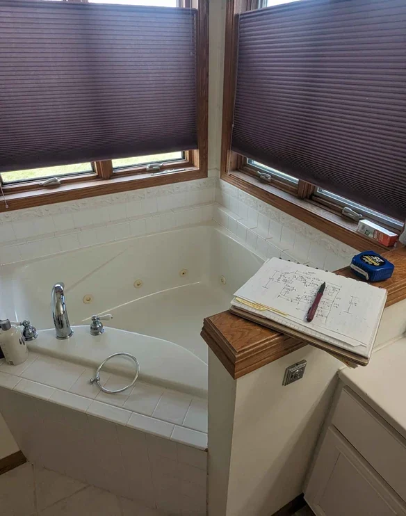 before and after bathroom remodel