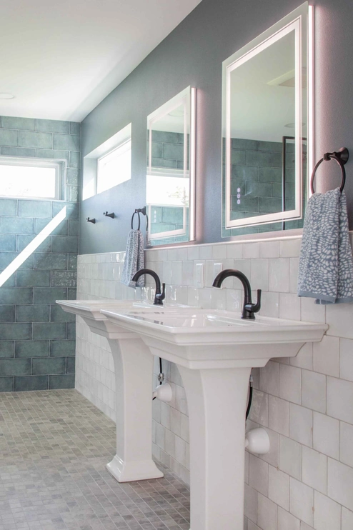 before and after bathroom vanity remodel