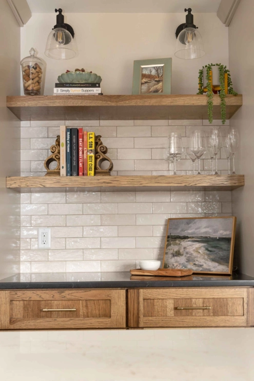 Kitchen Remodel Sun Prairie Floating Shelves