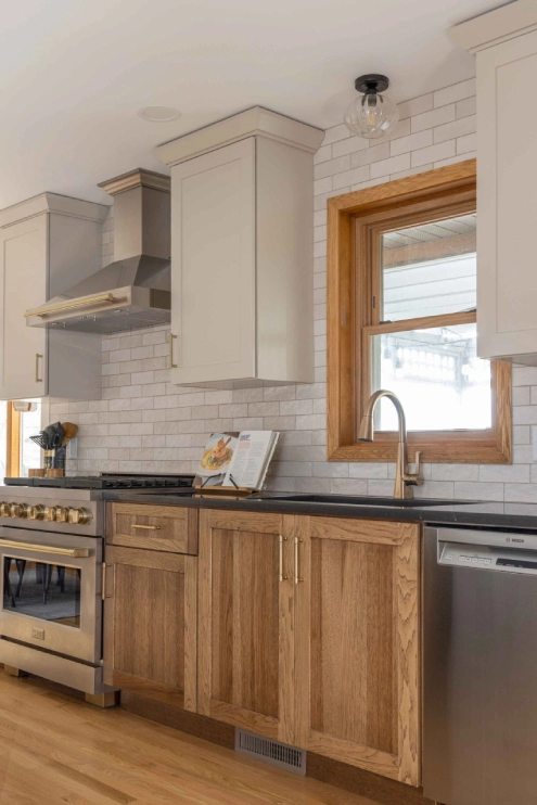 Kitchen Remodel Sun Prairie Hickory Cashew Cabinetry