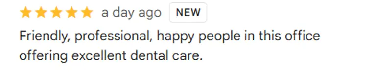 NorthStar Dental's Google patient reviews