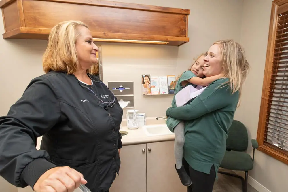 dental hygienist at NorthStar Dental attending a patient
