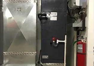 Heating furnace installation