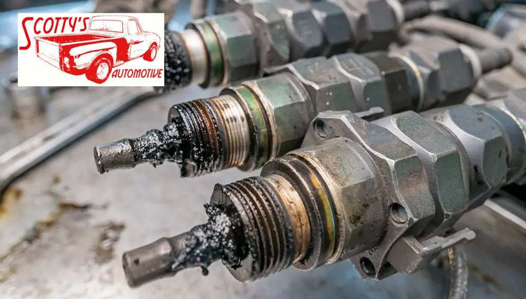 Scottys Automotive Sussex County NJ six common causes of a sputtering dirty fuel injectors