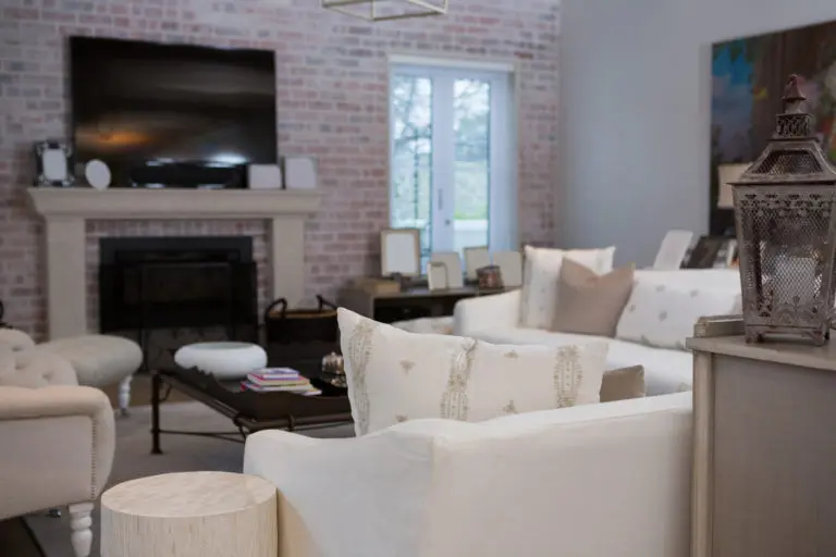 Empty living room at home