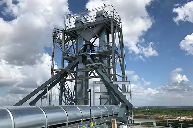 Railroad Style Industrial Bucket Elevator Applications