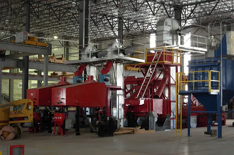 Indoor Industrial Bucket Elevator Applications