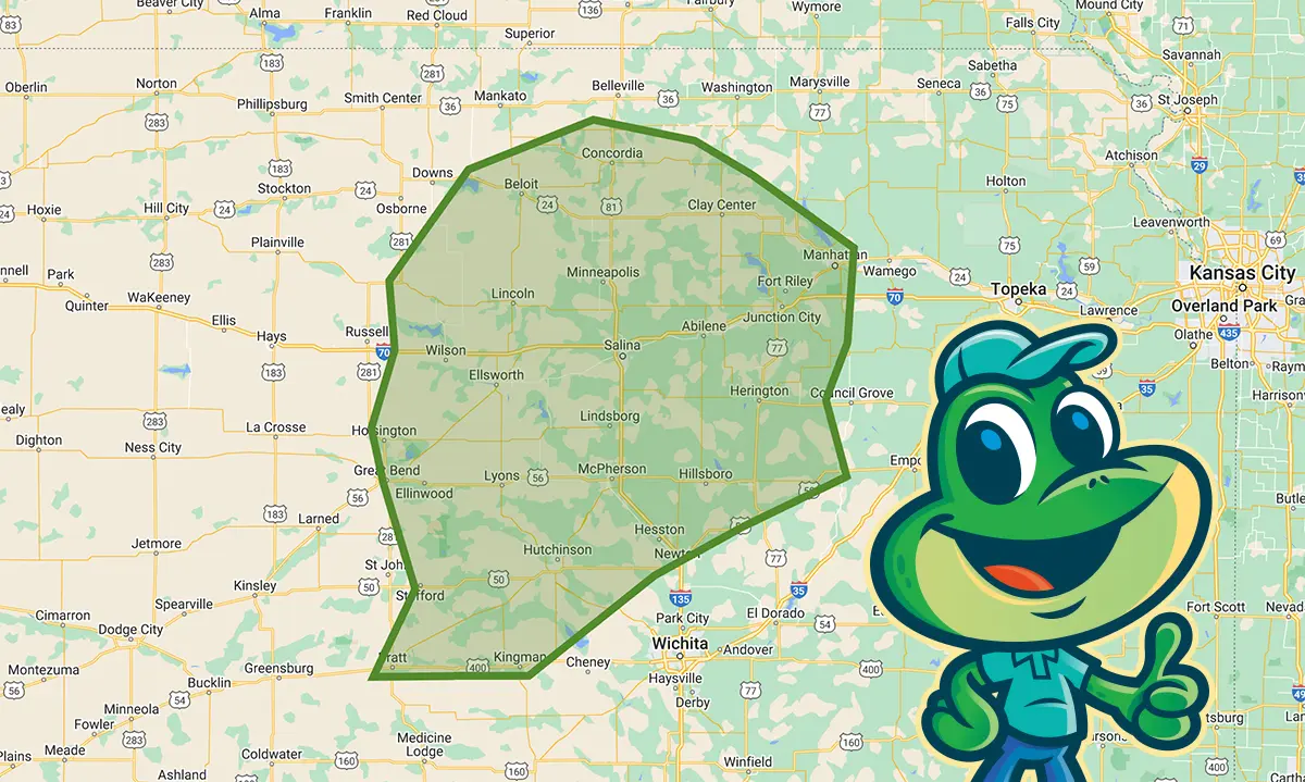 Lilypad Service Area Map
