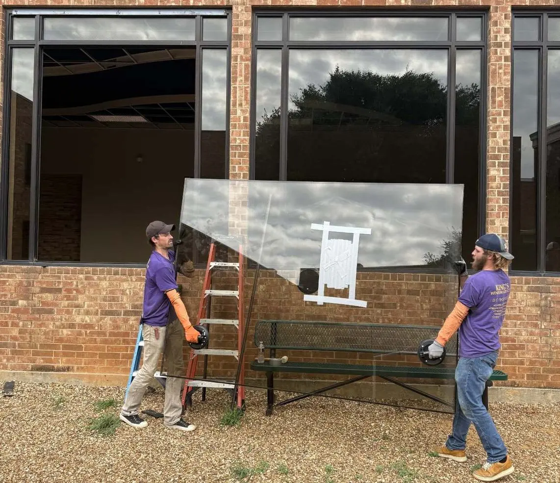 Glass installation project by King's Window Services