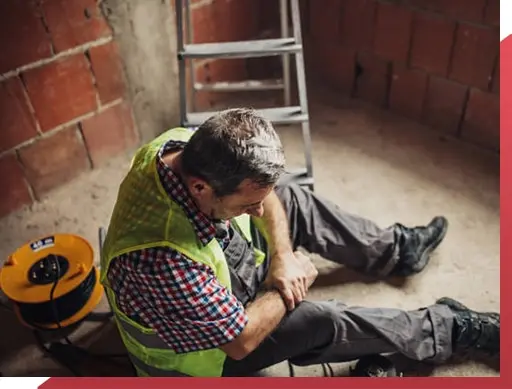Illustration of Workplace Injuries Leading to Chronic Pain - Depicting various work-related activities that can cause trauma or repetitive stress injuries, resulting in persistent aches and soreness.