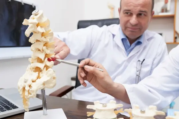 Enfoque médico del cirujano de la columna vertebral en las lesiones por accidente de tráfico