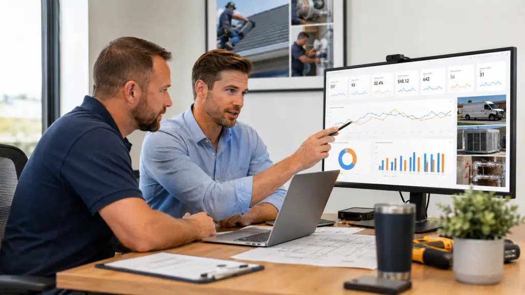 Most home services companies track marketing metrics, but not all metrics prove growth. Learn how to connect leads, booked jobs, revenue, and visibility to business goals.