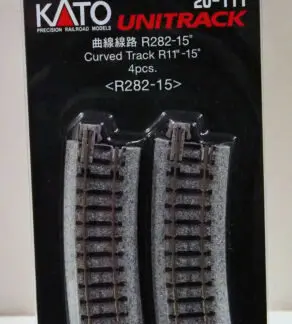11" Radius Curve 15 Deg Unitrack
