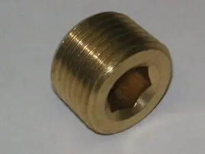 Brass Countersunk Plug Fitting - 109UE
