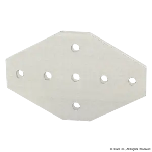 7 Hole Cross Flat Plate - 4135