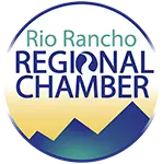 Rio Rancho Regional Chamber logo displayed by Serenity Electrical Services, marking its active regional chamber membership.