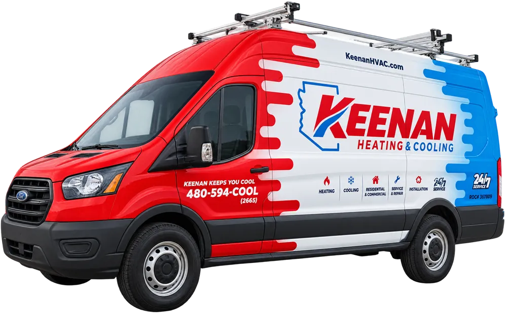 Keenan Heating & Cooling service van