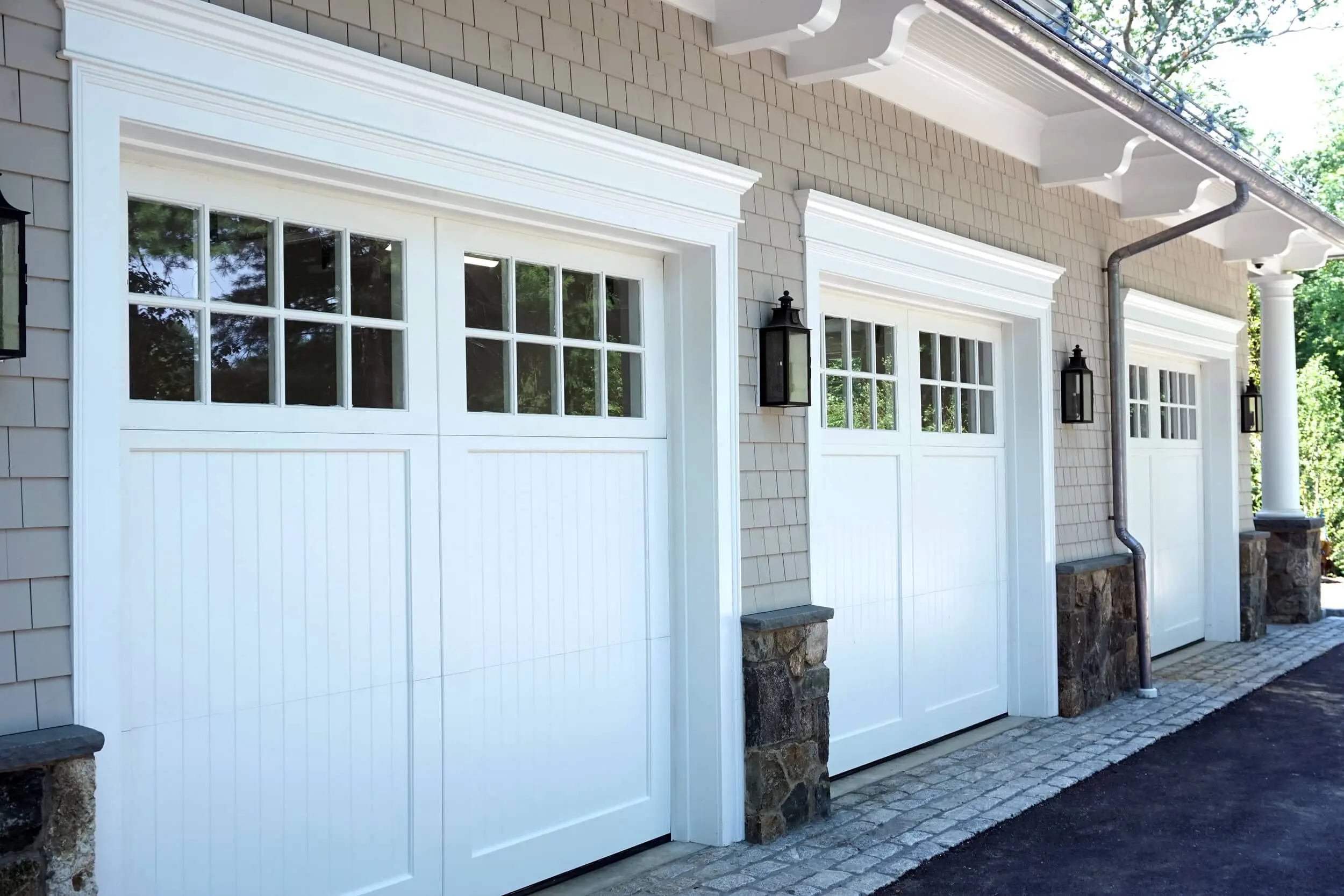 White Coated door's painted by our expert painters in frederick