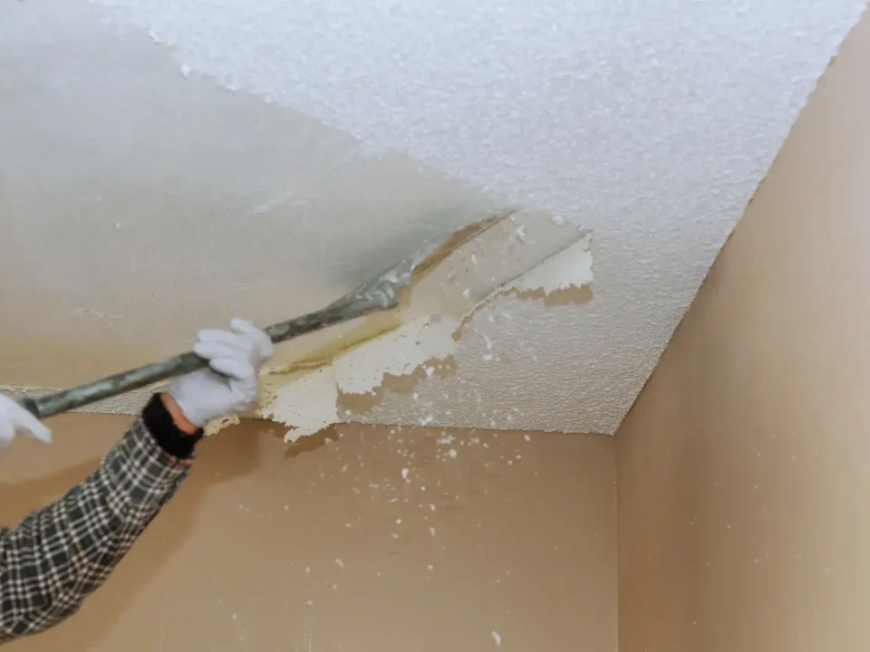 popcorn ceiling