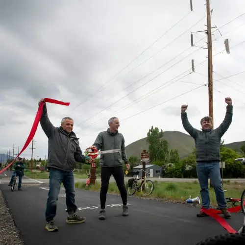 ribbon cutting & bike to work day